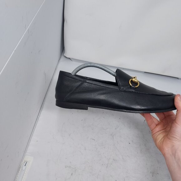 Gucci Brixton Black Leather Horsebit Loafer Shoe - Picture 10 of 13